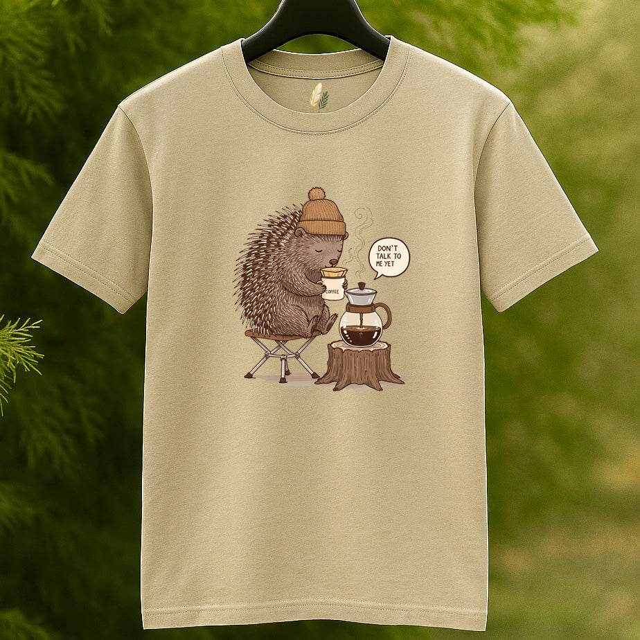 Hedgehog Coffee Lover T-Shirt