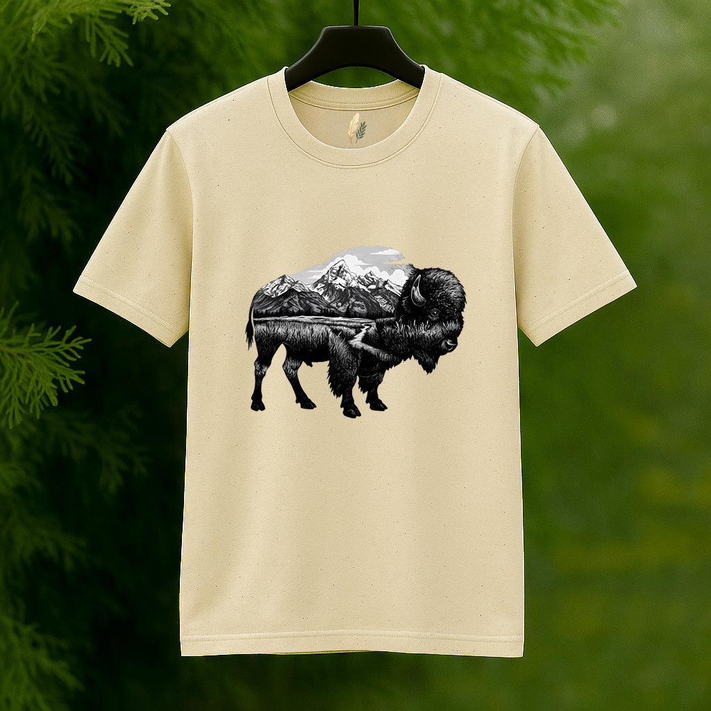 Majestic Buffalo Landscape T-Shirt