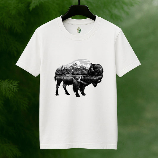 Majestic Buffalo Landscape T-Shirt