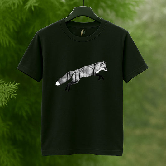 Leaping Fox Forest Spirit T-Shirt