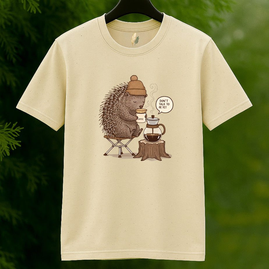 Hedgehog Coffee Lover T-Shirt