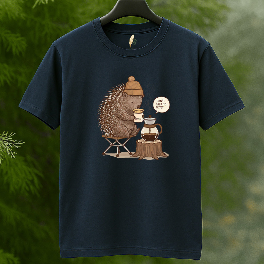 Hedgehog Coffee Lover T-Shirt