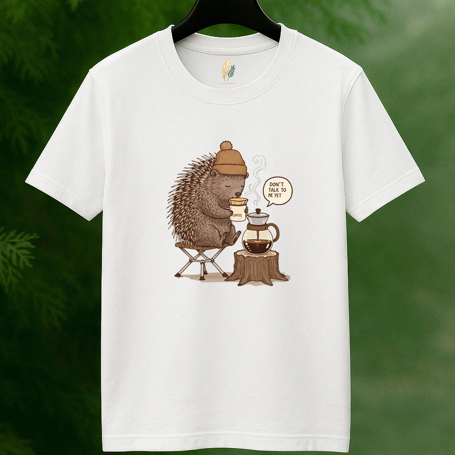 Hedgehog Coffee Lover T-Shirt