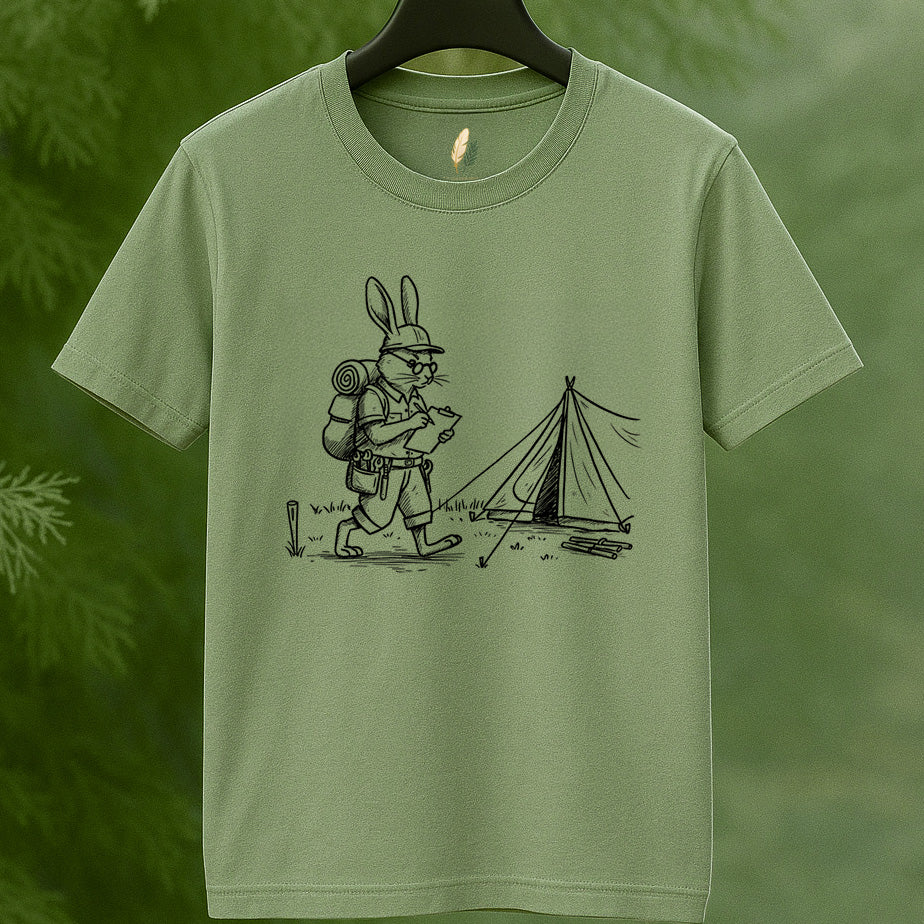 Adventurous Rabbit Camper T-Shirt