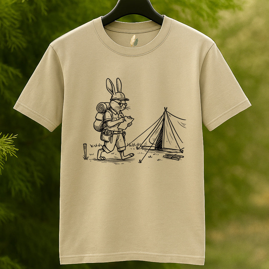 Adventurous Rabbit Camper T-Shirt