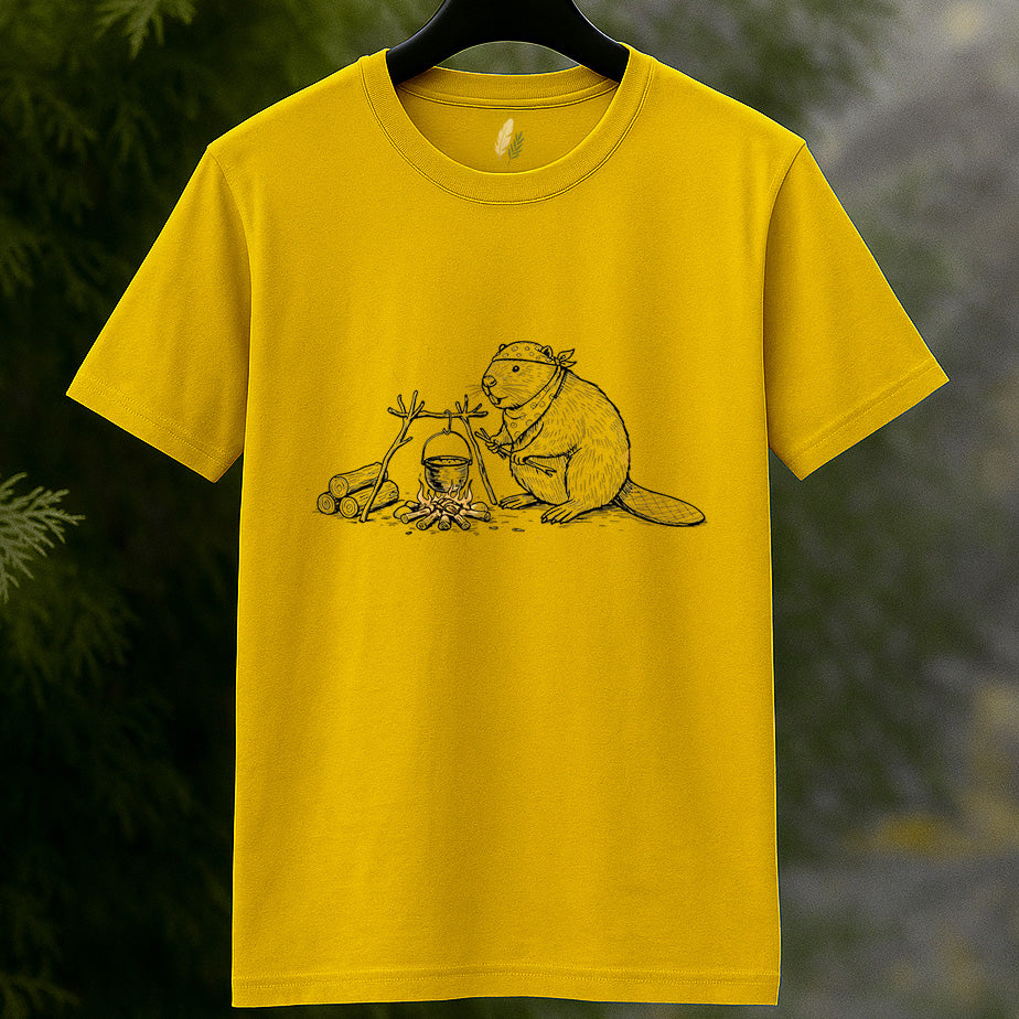Camping Beaver Outdoor Adventure T-Shirt
